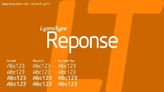 LT Reponse Sans Serif font