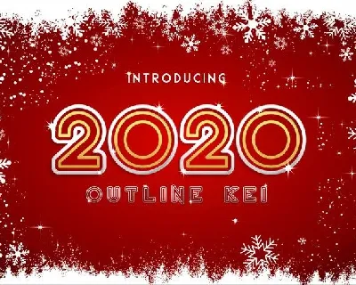2020 Outline Kei font