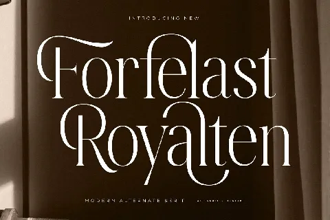 Forfelast Royalten font