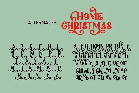 Home Christmas font