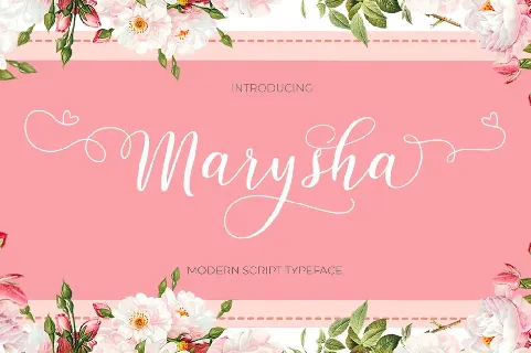 Marysha Script font