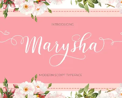 Marysha Script font