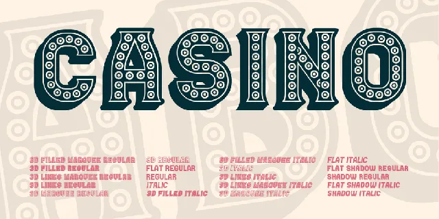 Casino font