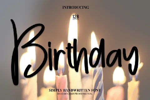 Birthday Script font