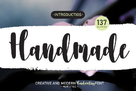 Handmade Handwritten Typeface font