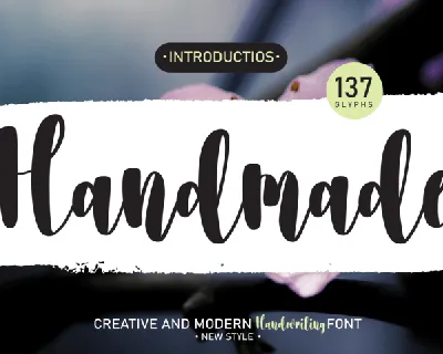 Handmade Handwritten Typeface font