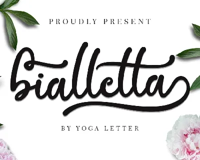 Bialletta Bold Calligraphy Script font