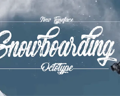 Snowboarding font
