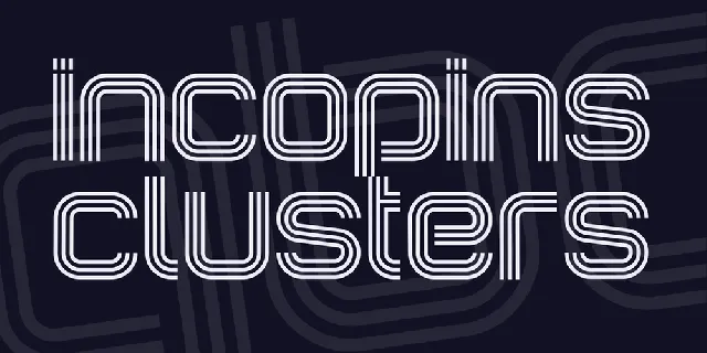 Incopins Clusters Family font