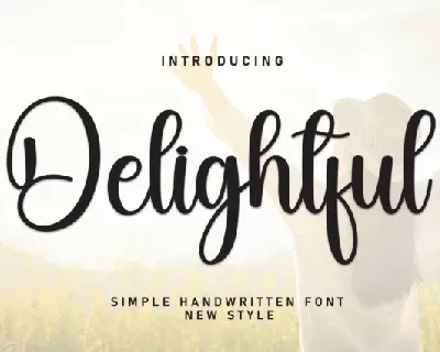 Delightful Script font