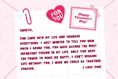 Love valentine font