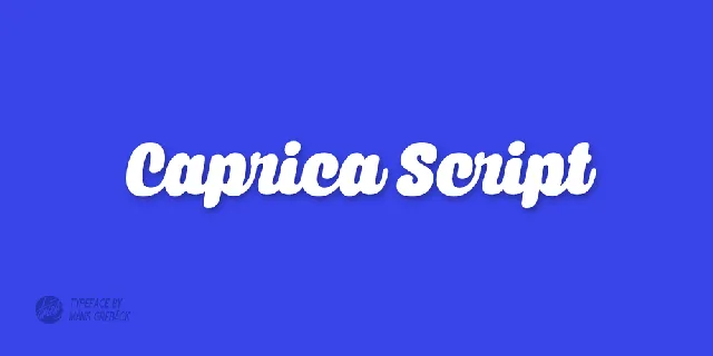 Caprica Script font