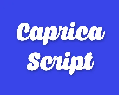 Caprica Script font