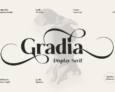 Gradia font