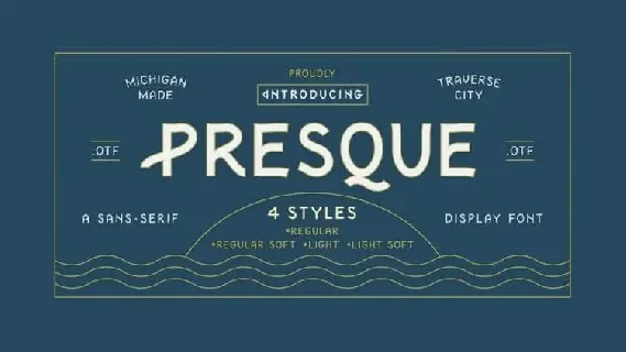 Presque Display font