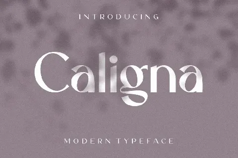 Caligna Modern Sans Serif Typeface font