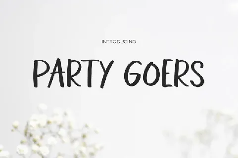 PARTY-GOERS font