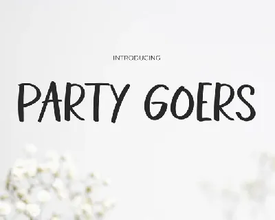 PARTY-GOERS font
