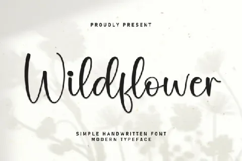 Wildflower Script font