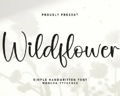 Wildflower Script font