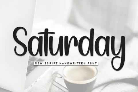 Saturday Display font