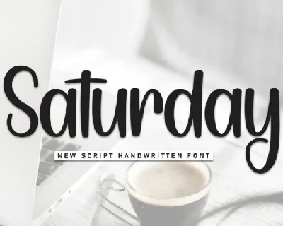 Saturday Display font