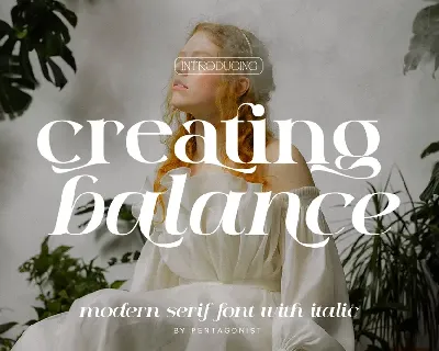 Creating Balance DEMO font