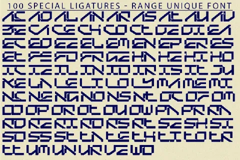 Range Unique font