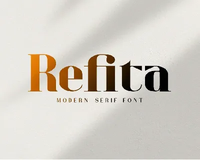 Refita Serif font