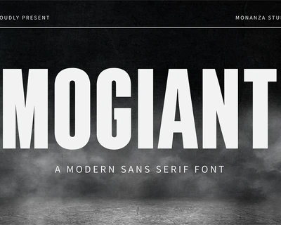 Mogiant font