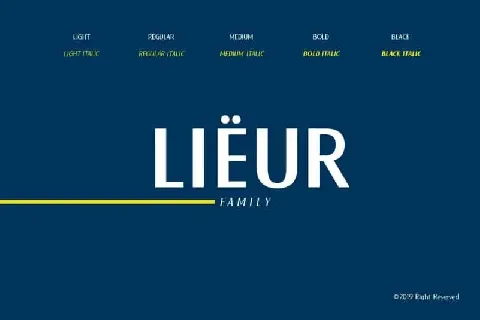 Lieur Sans Serif Family font