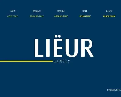 Lieur Sans Serif Family font