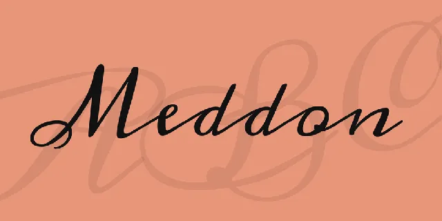 Meddon font