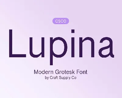 Lupina font