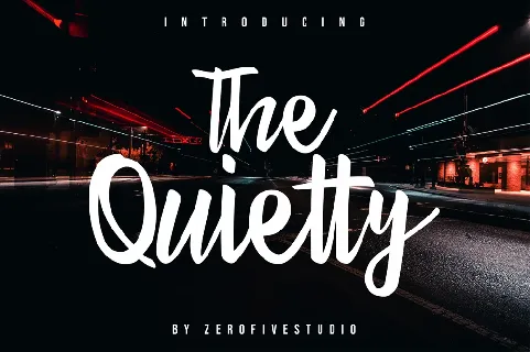 The Quietty Script font