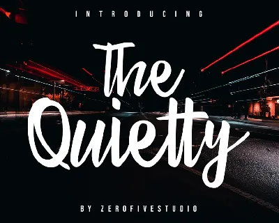 The Quietty Script font