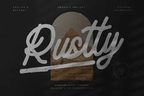 Rustty font