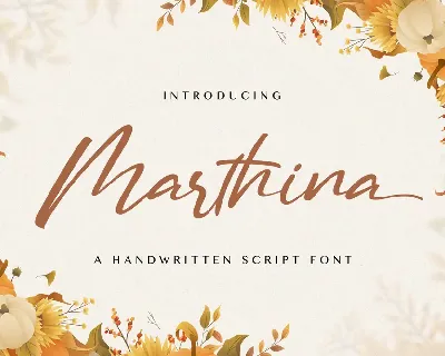 Marthina font