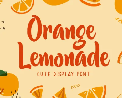 Orange Lemonade font