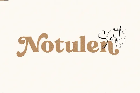 Free - Notulen Serif Display font