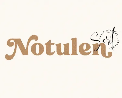 Free - Notulen Serif Display font