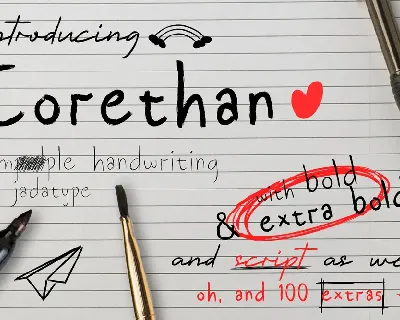 Corethan Extras font
