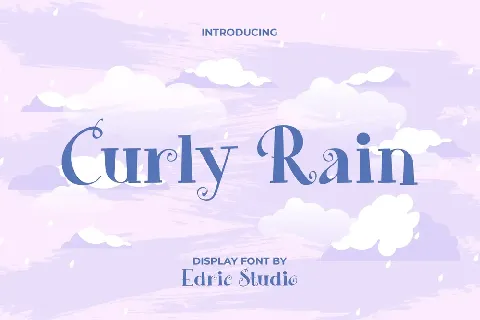 Curly Rain Demo font