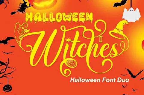 Halloween Witches Duo font