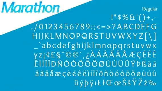 LT Marathon Sans Serif font
