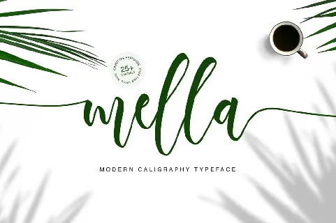 Mella Modern Calligraphy font