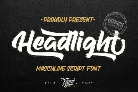 Headlight Script font