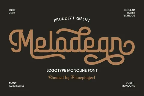 Melodean font