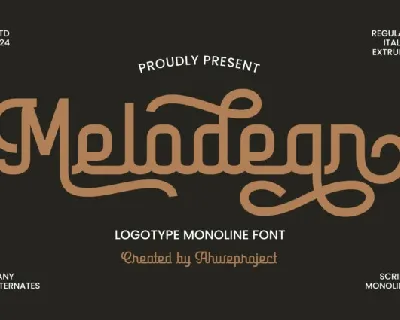 Melodean font