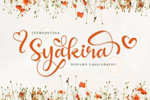 Syakira Modern Calligraphy Script font